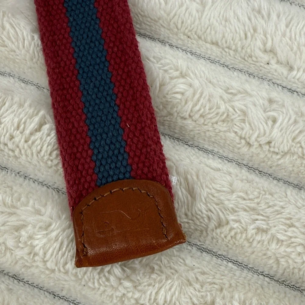 Vineyard Vines Boys Red and Blue Belt size medium